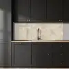 Lichtbeige - Marmer - Aders keuken achterwand 2 middel 871 -sfeer1