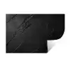 Zwart - Steen - Beton Muursticker klein -3d