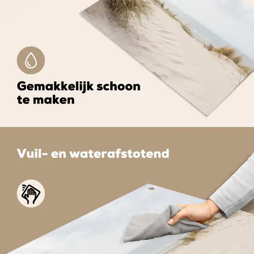 Wolken - Duinlandschap - Zand Inductie beschemer met haakjes klein -ky-schoon-nl