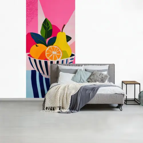 Fruit - Abstracte achtergrond - Roze fotobehang vinyl groot -slaapkamer