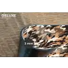 Camouflage - Patroon - Beige - Bruin Placemat vinyl groot 368 -closeup
