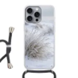 Duinen - Sneeuw - Strand - Winter - Serene Hoesje iPhone 16 Pro Max met koord klein -3d