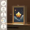 Ster - Gezichtje - Nacht - Wolken Light Box met kabel klein -USP_NL