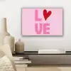 Love - Roze - Hart - Valentijn canvas 2cm klein -sfeer6