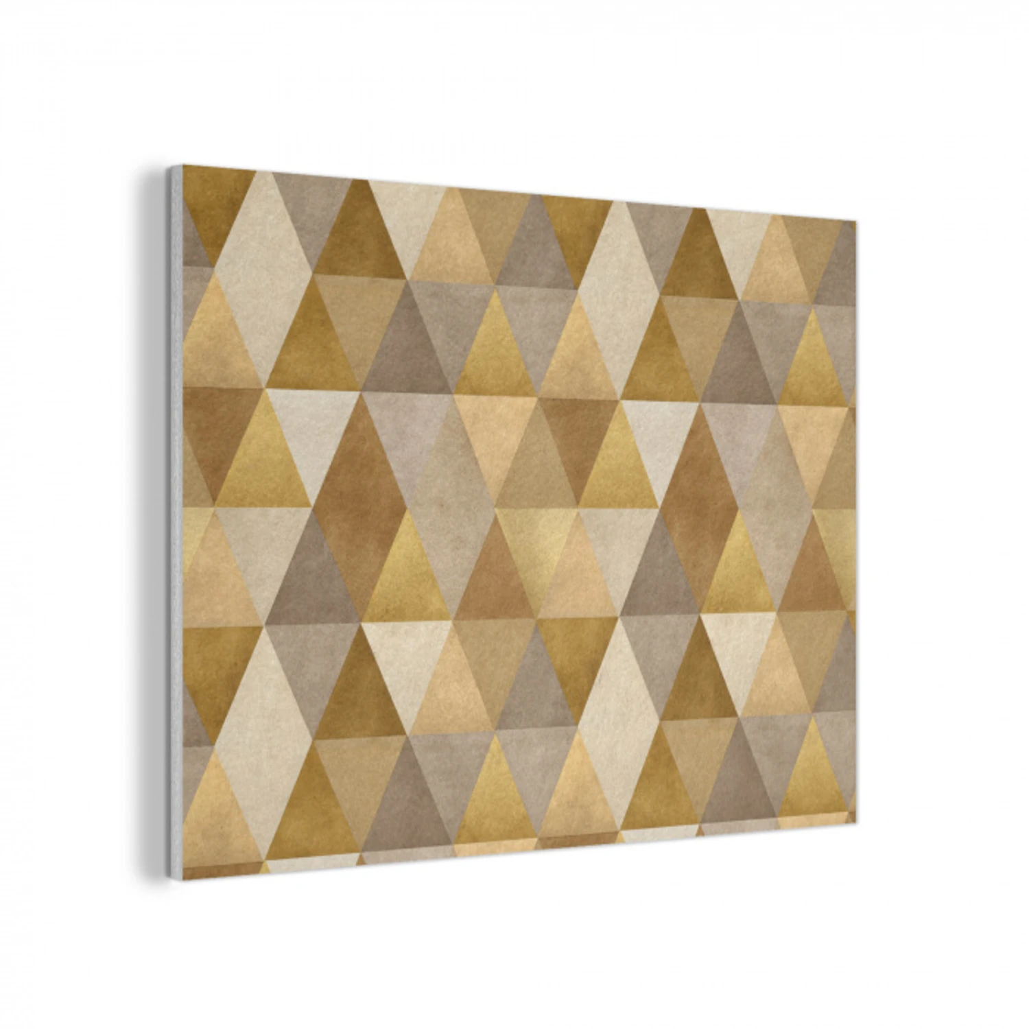 Geometrisch - Driehoek - Goud PET vilt klein 837 -3d