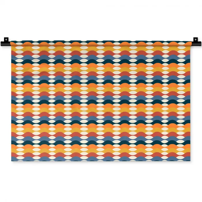 Retro - Disco - Golven Wandkleed katoen klein 269 -zz3d