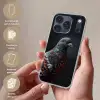 Duif - Bloemen - Zwart Telefoonhoesje iPhone 17 Pro klein -sfeer3_NL