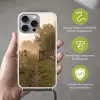 Hek - Natuur - Mist - Veld Hoesje iPhone 16 Pro Max met koord klein -sfeer2_NL