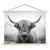 HOOFD textielposter latten blank klein -3d