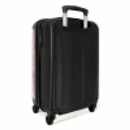 Roze - Kwartsmarmer - Aders NBS - Handbagage koffer - Volwassenen Unisex middel -achterkant