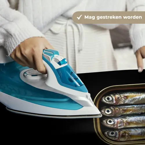 Sardines - Blik - Zwart - Vissen Wandkleed katoen klein -sfeer9