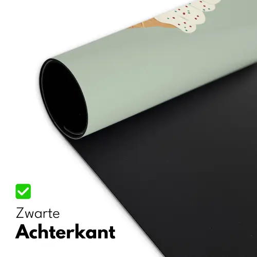 Illustratie - Ijsje - Spikkels - Kers Muismat XXL klein -sfeer2