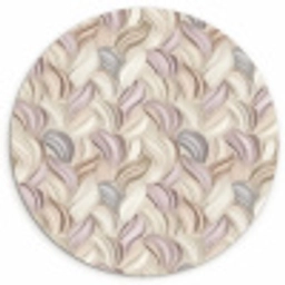 Abstract - Golvend - Pastel Wandcirkel kunststof plaat 5mm dik klein 188 -3d
