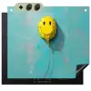 Ballon - Geel - Smiley Inductie beschemer met haakjes middel -3d