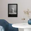 Alpaca - Pasta - Zwart - Wit - Grappig - Dieren fotolijst zwart zonder passe partout klein -sfeer4