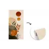 Vormen - Rond - Bladeren - Beige fotobehang vinyl groot -3d
