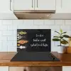 Quotes - Keuken - Spreuken - In deze keuken wordt gekookt met liefde - Liefde keuken achterwand spatscherm klein -sfeer2