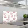 Chimpansee - Beplanting - Rood keuken achterwand spatscherm klein 900 -3d_schuin