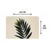 Palmblad - Donkere bladen - Subtiel Placemat vinyl groot -specs