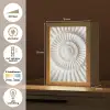 Schelp - Spiraal - Wit Light Box met kabel (Tafellamp) klein -USP_NL