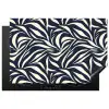 Bladvormen - Blauw - Patroon - Wit Inductie beschermer vinyl 3mm klein 276 -3d