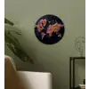 Wereldkaart - Snoepjes - Felle kleuren Wandcirkel plexiglas klein -sfeer3