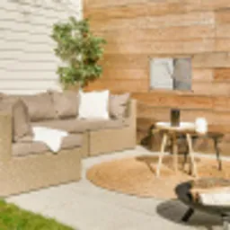 Wabi sabi - Plant - Beige tuinposter los doek klein -sfeer4
