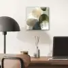 Minimalistisch - Cirkels - Penseelstreken - Beige aluminium wit klein -sfeer5