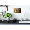 Stilleven - Olijfolie - Knoflook - Kruiden Muursticker klein -keuken