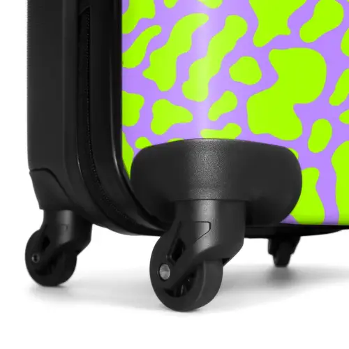 Limoenvlekken op lavendel achtergrond NBS - Handbagage koffer - Kinderen Unisex middel -wiel