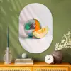 Disco - Discobal - Meloen - Pastel Wandcirkel Ovaal Glas middel -sfeer2