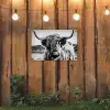 Stoere Hooglander tuinposter los doek klein -sfeer1