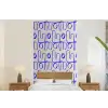 Blauw - Patroon - Beige - Abstract fotobehang vinyl groot 64 -bed