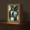 Abstract - Groen - Vormen Light Box met kabel (Tafellamp) klein -z3d_website