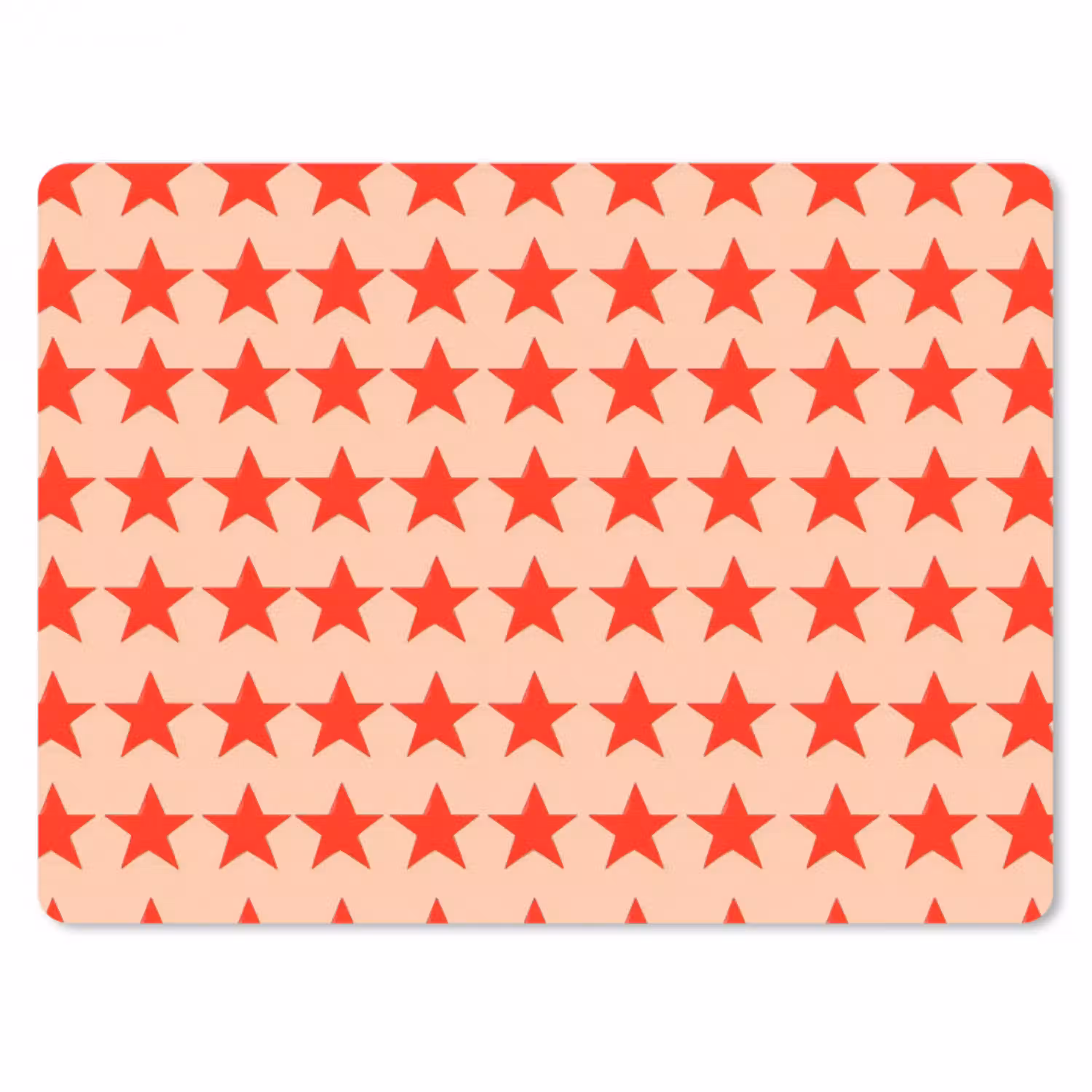 Patroon - Sterren - Rood muismat rubber klein 262 -3d