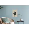 Cactus - Subtiel - Groen Muursticker klein -plant
