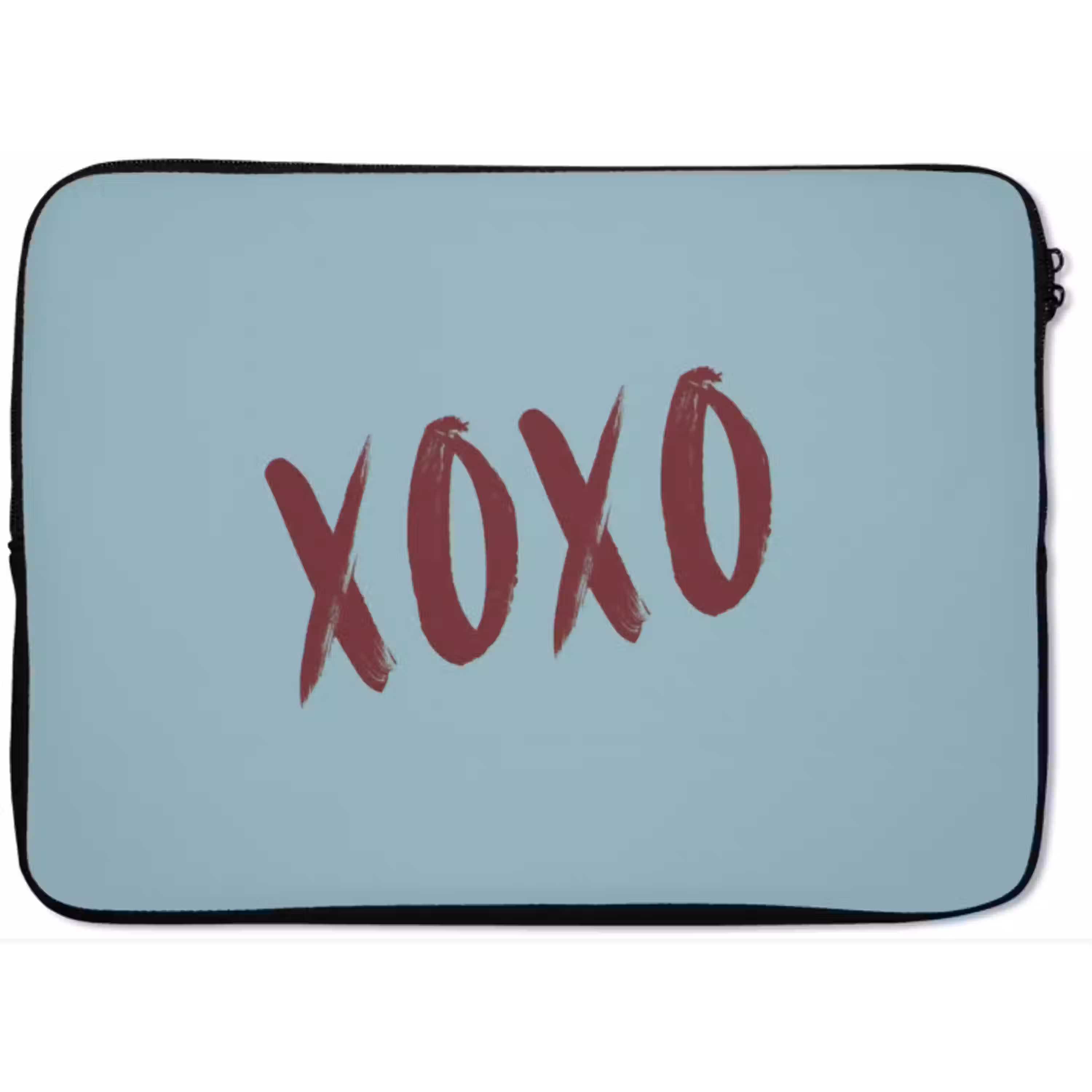 XOXO - Blauw - Rood laptophoes neopreen klein -zkaufland3dotto
