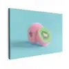 Kiwi - Blauw - Surrealistisch canvas 2cm klein -z3d