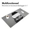 Vrouw - Pasta - Zwart - Wit Muismat XXL klein -sfeer4