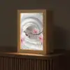 Bloemen - Tunnel - Abstact - 3D effect Light Box met kabel (Tafellamp) klein -z3d_website