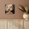 Abstract - Vrouw - Bloemen - Wit plexiglas 5mm klein -sfeer5