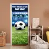 Fußball im Stadion mit Namensfeld. deurposter klein -sfeer1
