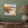 Strand - Duin - Gras - Zonsondergang - Zee aluminium wit klein -sfeer2