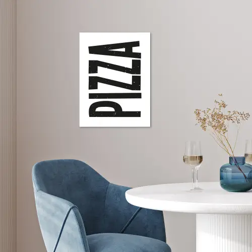 Pizza - Japandi - Decoratie - Vintage poster papier klein -sfeer3