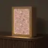 Botanisch - Bloemen - Roze Light Box met kabel (Tafellamp) klein 925 -z3d_website