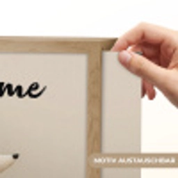 Vos - Gele bloemen - Minimalistisch Light Box met batterij (Wandlamp kind) middel -USP_websiteprintDE