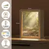 Zonlicht - Bospad - Bomen Light Box met kabel (Tafellamp) klein -USP_NL