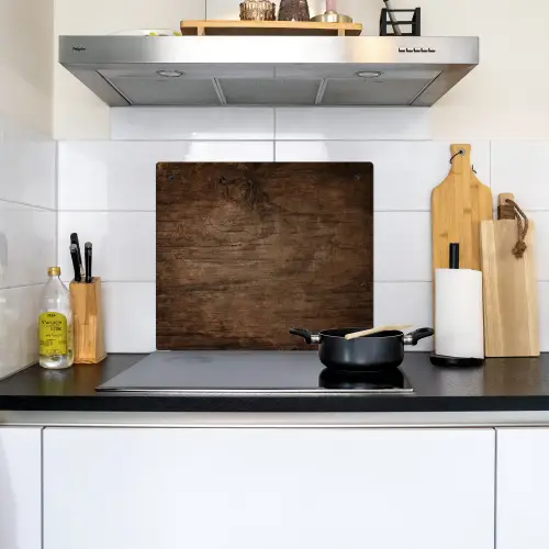 Antiek Schuurhout Inductie beschemer met haakjes middel -sfeer2
