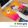 Bloemen - Vrouw - Kimono - Roze Muismat XXL klein -sfeer3