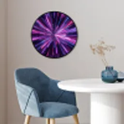 Lichtsnelheid - Ruimte - Roze - Paars Fotolijst rond zonder passe partout klein -sfeer2